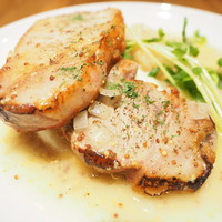 Les Jardin des dodine - 本日のランチ 1000円 の豚ロースのソテー マスタードソース マッシュポテト添え