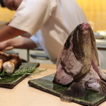 味あら井 - クエ頭