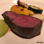 カーサ・デル・チーボ - 上州牛ランプ肉のアッロースト 福耳とうがらしのアーリオ オーリオ ペペロンチーニ 