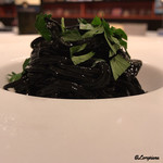 カーサ・デル・チーボ - ､『槍烏賊』の墨煮の冷製スパゲッティー二