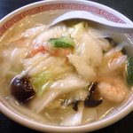 中国料理一龍 - 蝦仁湯麺（えびそば　塩味）