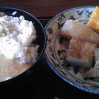 浅草むぎとろ 本店 - ちょっと盛り方下手でした。
