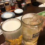 Niku Juugyouza To Hyakukyuujuu En Remonsawa - Namba No Shinchan - 安定の食べロガーな乾杯♪