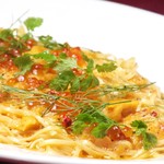 [Recommended for September] Peperoncino with sea urchin and salmon roe