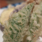 手打ち蕎麦 ほかげ - 野菜天婦羅　ズームアップ