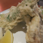 手打ち蕎麦 ほかげ - 稚鮎の天婦羅（千葉）　ズームアップ