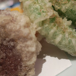 手打ち蕎麦 ほかげ - 野菜天婦羅　ズームアップ