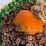 濃厚担々麺はなび - 玉子が旨い