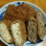肉の太田屋 - 豆腐カツと和牛メンチ  豆腐カツもオススメ♪