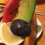 魚道場 - このデザート盛りがまた凄い！