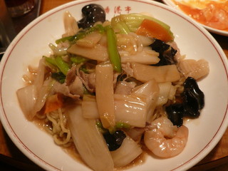 香港亭 - 什景炒麺(五目焼きそば)(500円)