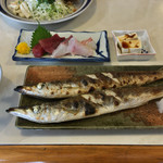 たまや食堂 - プレミアム焼魚定食(カマス)