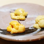 鮨 さいとう - 余市の雲丹、余市の馬糞雲丹、山口の赤雲丹