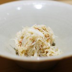 鮨 さいとう - 噴火湾の毛蟹握りに