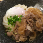 麺天 - 牛肉玉子うどん