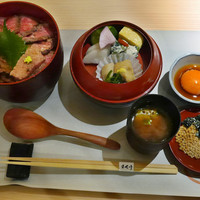 日本焼肉 はせ川 銀座店 - 牛しぐれ煮とローストビーフの信玄弁当