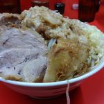 ラーメン二郎  - （2017.8.10）ラーメン、豚W、ニンニクまし、アブラまし