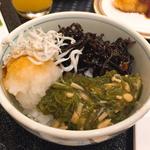 グランドエクシブ軽井沢 - ラー油キクラゲ、エノキめかぶ、しらすおろし