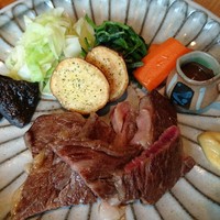 ざくろ 室町店 - 香り醤油ステーキ定食  3240円