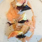 organ - 天草産 鱧、無花果、水なすの一皿