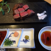 和食 からまつ - 和牛フィレ肉の炙り