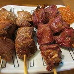 酒蔵 力 - レバーとハツ