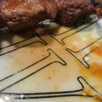 酒蔵 力 - 皿に残る肉汁