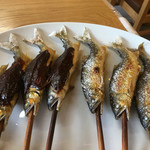 杉ケ瀬ヤナ - Aセットの塩焼きと田楽