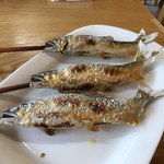 杉ケ瀬ヤナ - 手前が大です