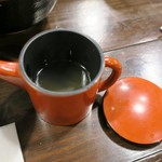 つけ麺 岩 - スープ割り。