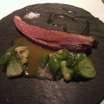 フロリレージュ - 【2011.3.3ディナー】肉料理（シャラン鴨の胸肉ロースト）