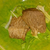 すき焼割烹 かとう - サラダと言うか副菜と言うか。このコールドビーフ美味しかったんです。