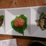 喜多郎寿し - 珍味三種盛り