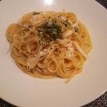 Ponte - イカと枝豆のアンチョビクリームソーススパゲッティ