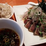 麺屋 六感堂 - 冷たいお蕎麦＋舞茸ご飯（2017年9月某日限定）