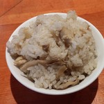 麺屋 六感堂 - 舞茸ご飯（2017年9月某日限定）