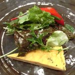 チェルバイア - プランツォＡ　1200円 のサラダ仕立ての前菜