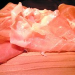 キッチャーノ - 本日のランチ 1200円 の切り立てのパルマ産特製生ハム