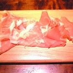 キッチャーノ - 本日のランチ 1200円 の切り立てのパルマ産特製生ハム