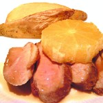 キッチャーノ - 本日のランチ 1200円 の鴨胸肉のロースト オレンジ風味