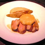 キッチャーノ - 本日のランチ 1200円 の鴨胸肉のロースト オレンジ風味