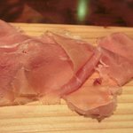 キッチャーノ - 本日のランチ+カフェ 1500円 の切り立てのパルマ産特製生ハム