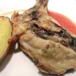 キッチャーノ - 本日のランチ+カフェ 1500円 の鶏もも肉の香草パン粉焼き トマトソース添え