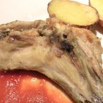 キッチャーノ - 本日のランチ+カフェ 1500円 の鶏もも肉の香草パン粉焼き トマトソース添え