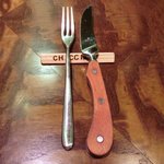 キッチャーノ - 卓上のフォークとナイフです