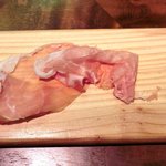 キッチャーノ - 本日のランチ+カフェ 1500円 の切り立てのパルマ産特製生ハム