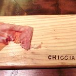 キッチャーノ - 本日のランチ+カフェ 1500円 の切り立てのパルマ産特製生ハム