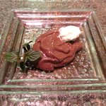 キッチャーノ - 本日のランチ+カフェ 1500円 のチョコレートのクリーム添え
