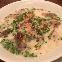 焼肉トラジ 名古屋セントラルタワーズ店 - 超人的にんにくネギスープ　とにかく濃厚で、ニンニクとネギがガツンと来る、元気の源のようなスープでした！！　2016/04/29