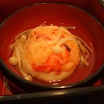 日本料理 旬彩 - 煮物　海老そぼろ饅頭